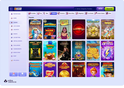 Spinbara Casino sreenshot 3