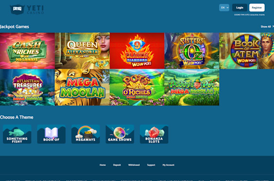 Yeti Casino Screenshot 2