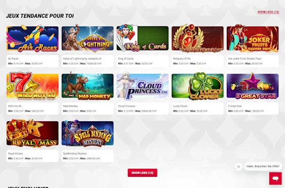 Jackpots.ch screenshot 5