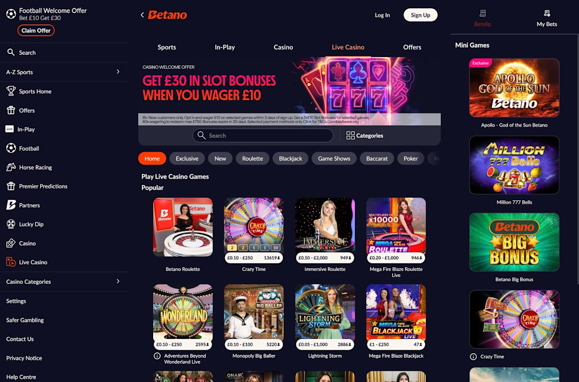 Betano Casino screenshot 5