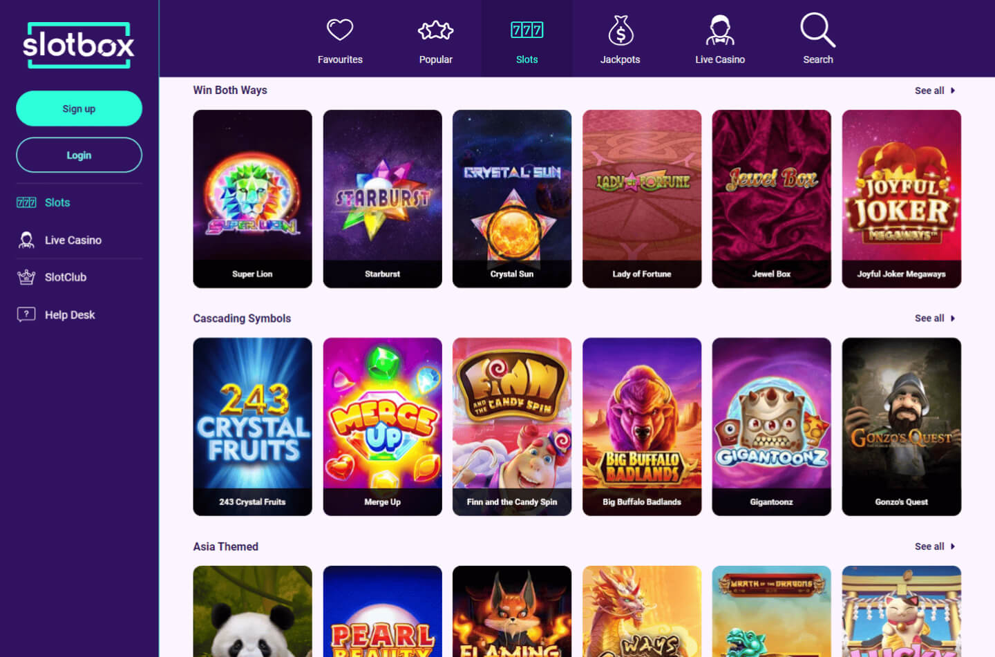 Slotbox app