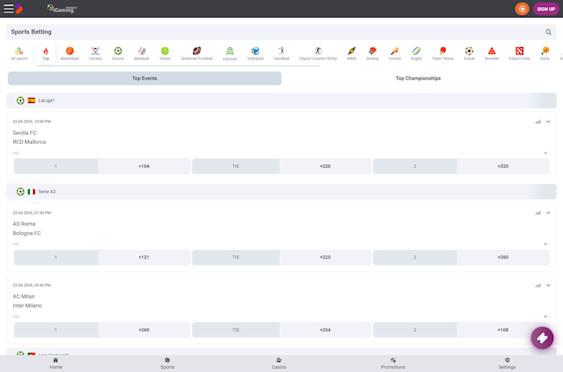 TonyBet Screenshot 5