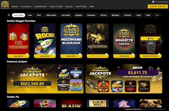 Golden Nugget Casino Screenshot 4