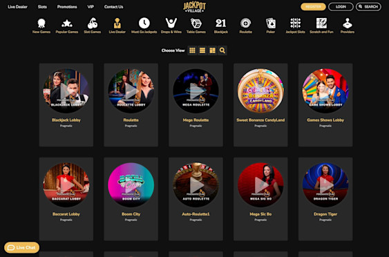 Jackpot Village live dealer