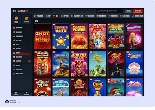 Glorion Casino Screenshot 3