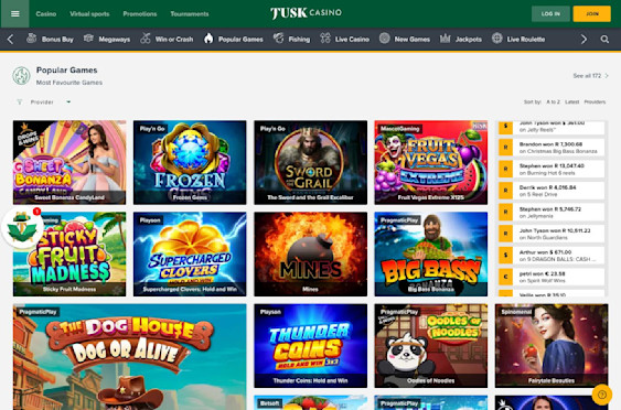 Tusk Casino screenshot 4
