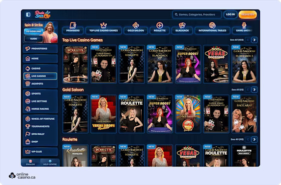 Dudespin casino Screenshot 3
