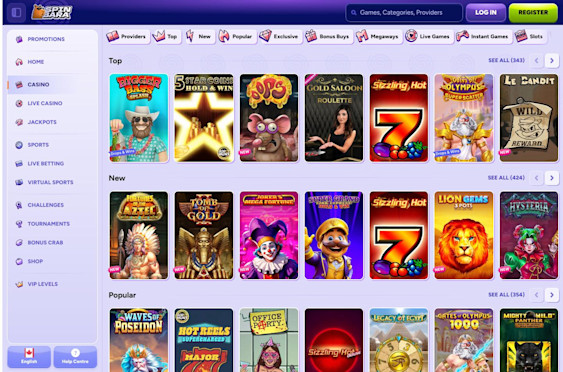 Spinbara Casino sreenshot 2
