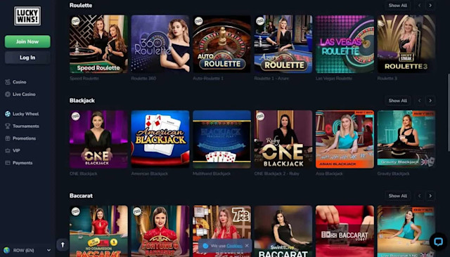 LuckyWins - Table games