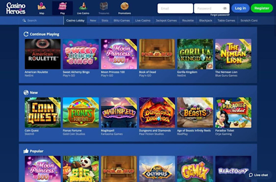 Casino Heroes Play