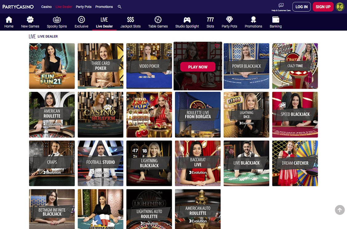 PartyCasino New Jersey Screenshot 6