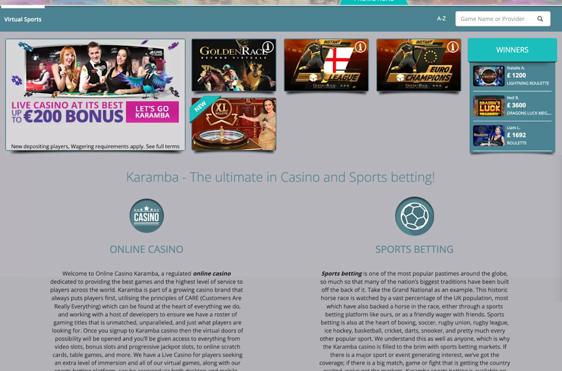 Karamba Casino screenshot 6