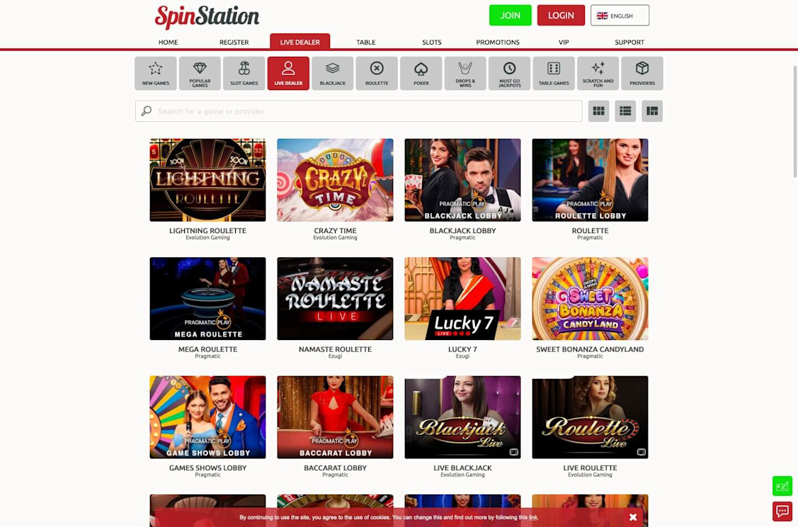 Spin Station Live Dealer