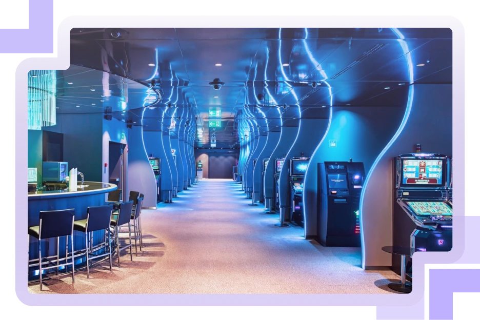 Bar und Spielautomaten im Casino Bern