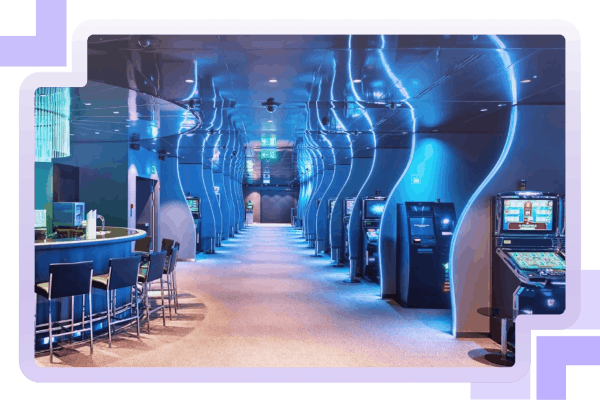 Bar und Spielautomaten im Casino Bern