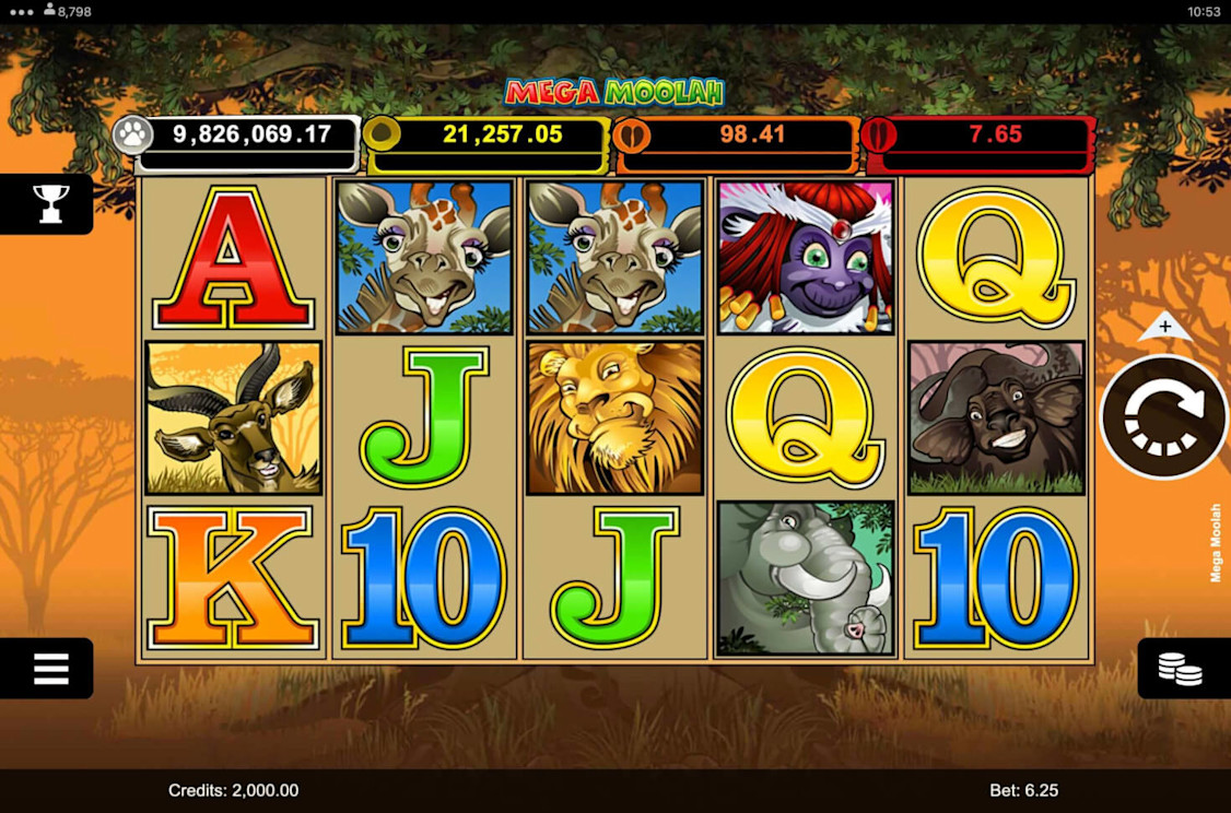 Mega Moolah Progressive Slot