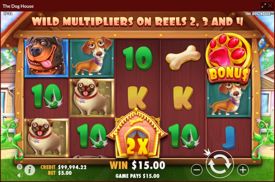 Pragmatic Play's slot game The Dog House