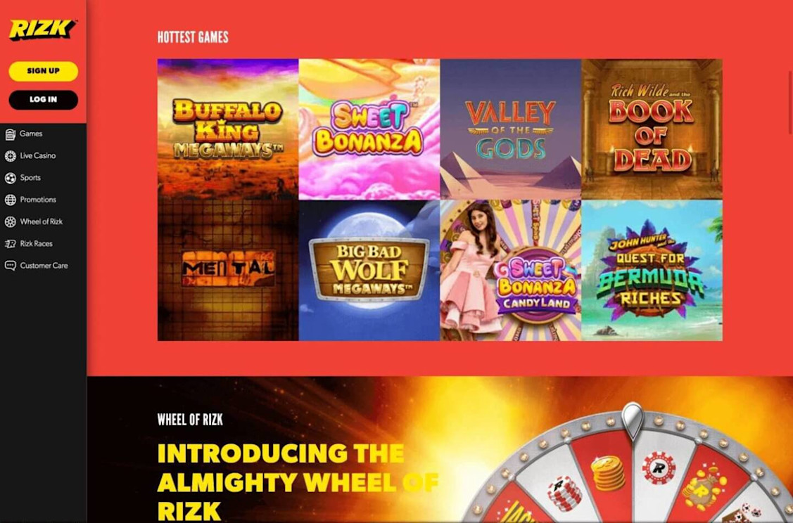 Rizk Casino Hottest Games