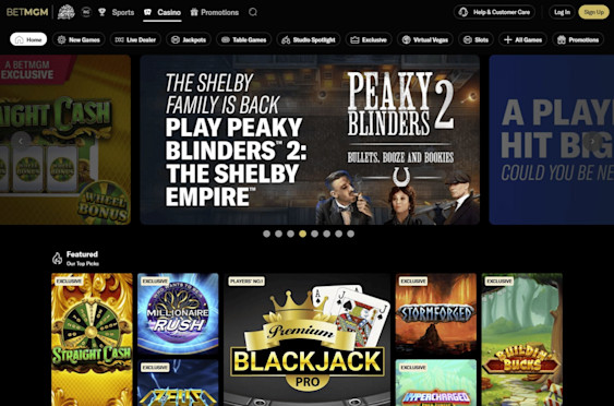 BetMGM Casino West Virginia Screenshot 1