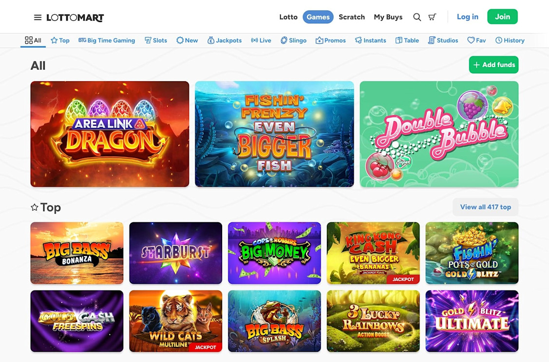 Lottomart Casino screenshot 4