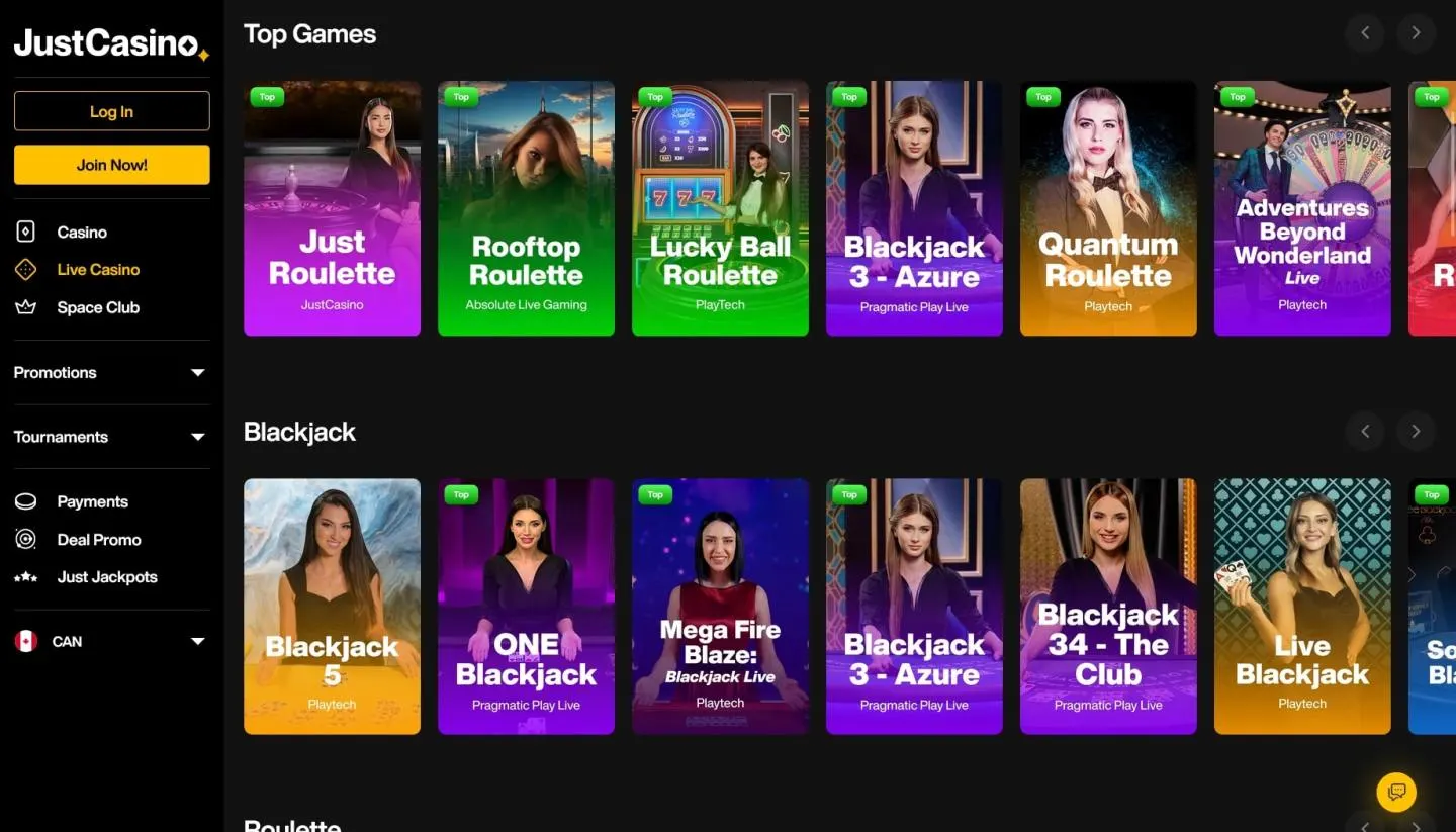 Just casino online