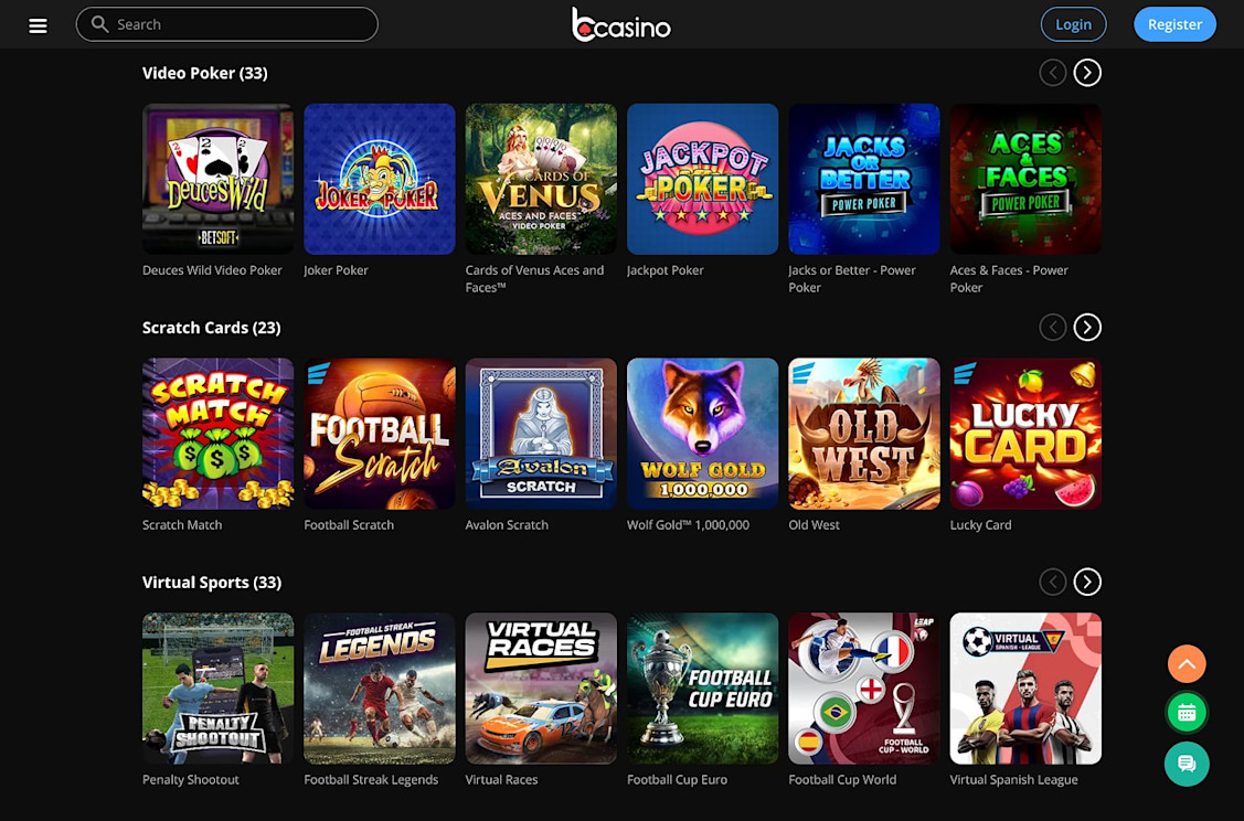 bCasino screenshot 2