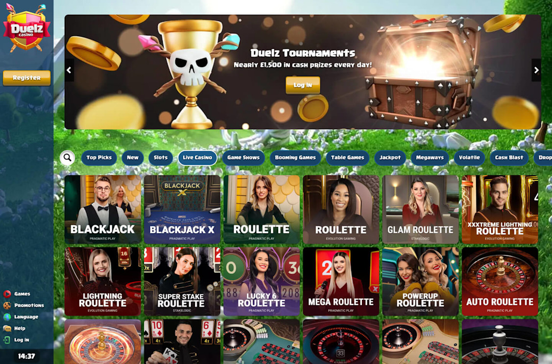 Duelz Casino Screenshot 4