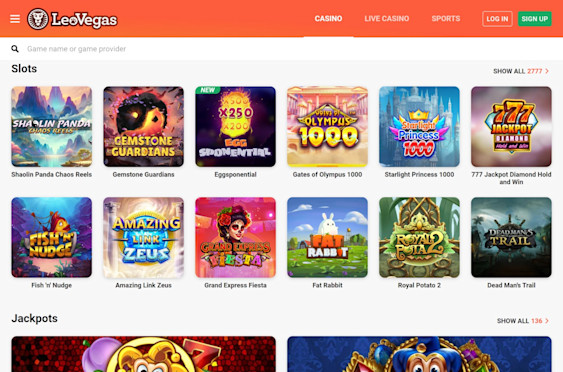 LeoVegas Screenshot 2