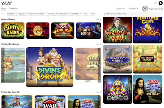 Caesars Palace West Virginia Screenshot 1