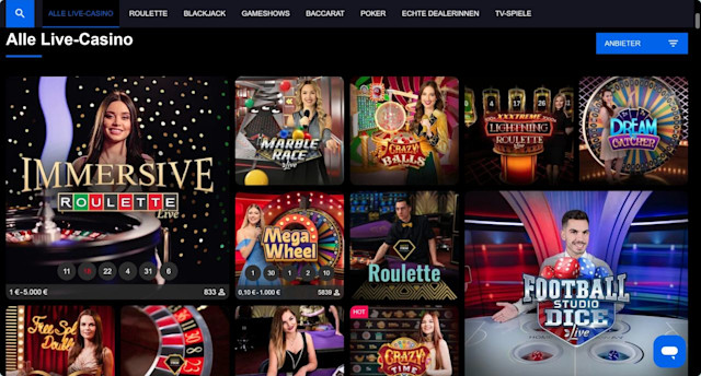 Pribet Live Casino Games