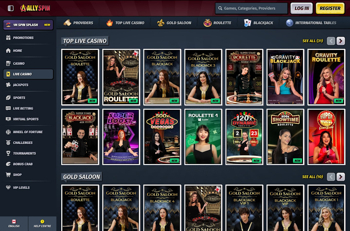 AllySpin Casino screenshot 5