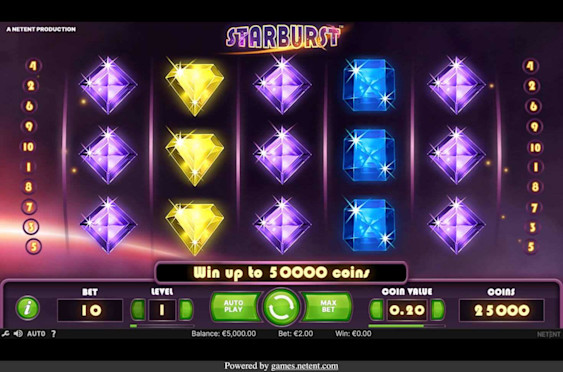 Unibet Starburst Slot