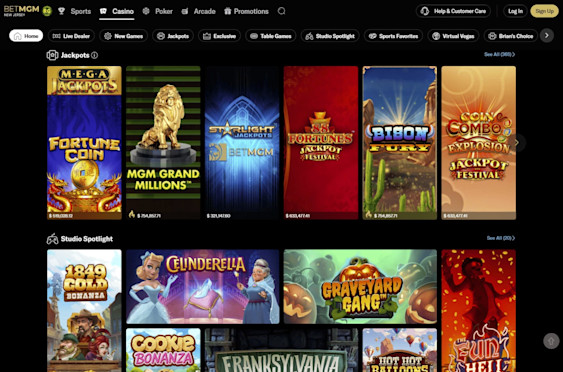BetMGM Casino NJ Screenshot 3