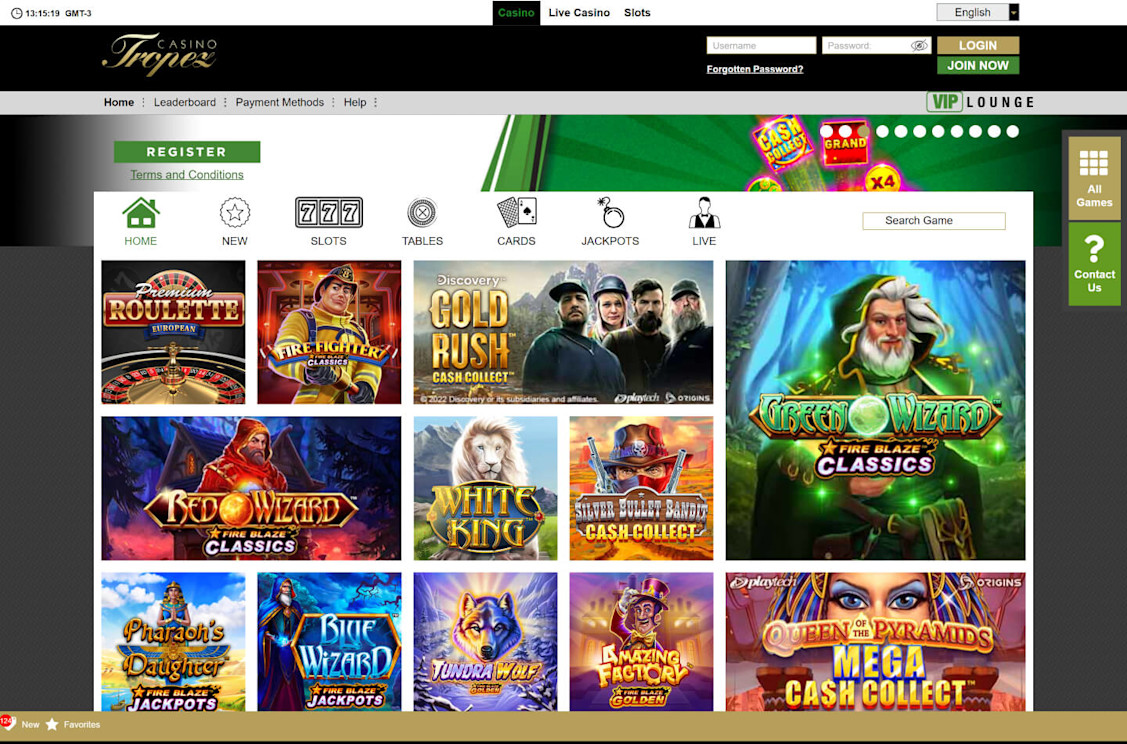 Tropez Casino Screenshot 5