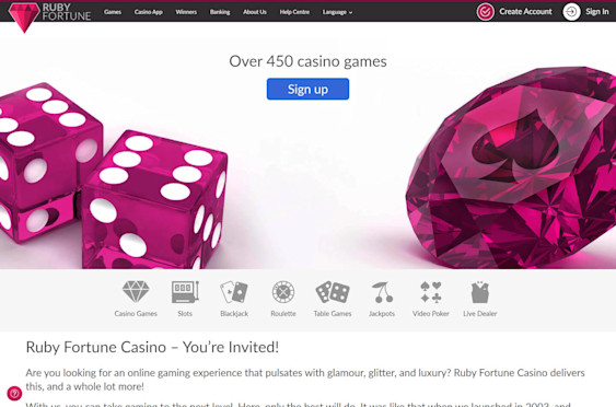 Ruby Fortune Screenshot 1