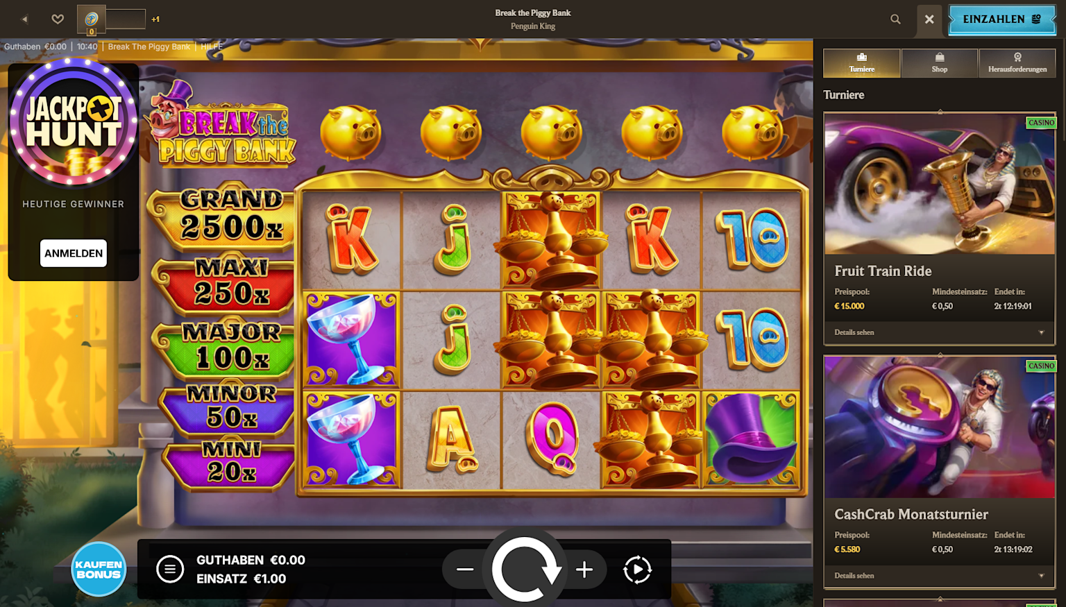 Screenshot of how to play mobile games at Realz casino