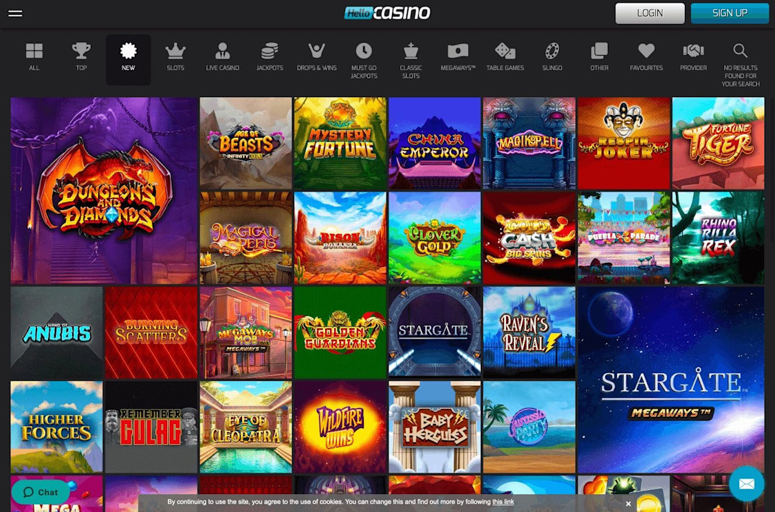 Hello Casino new games