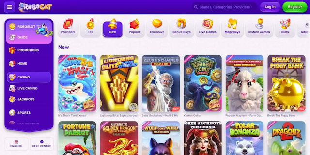 Robocat casino new slot games