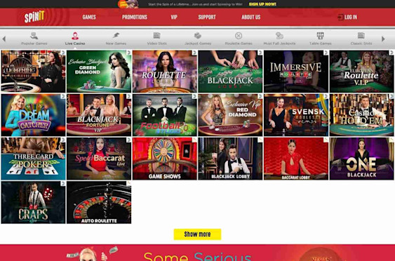 Spinit Live Casino