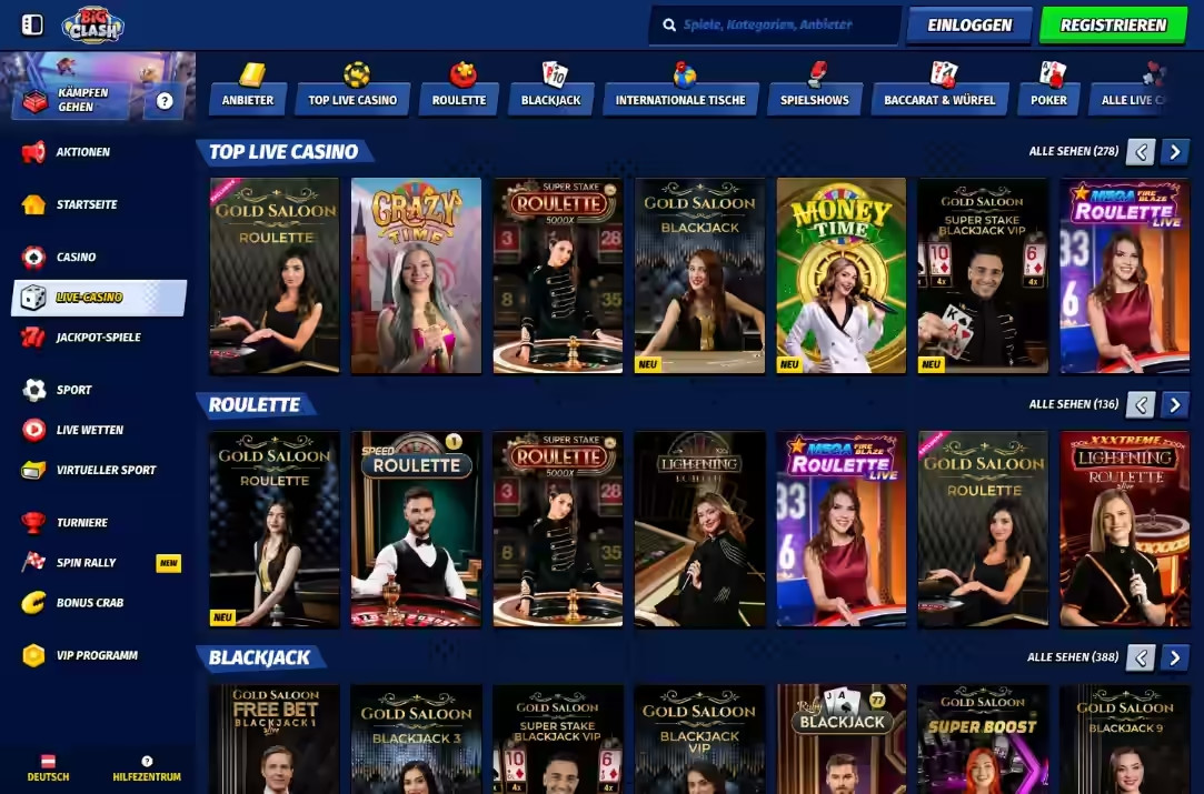 BigClash Casino Screenshot 4