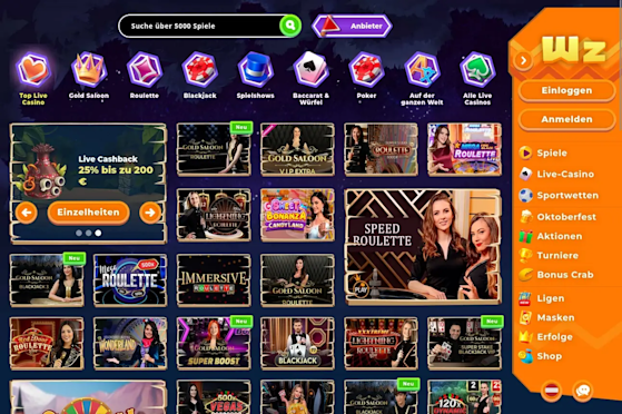 Live Casino Lobby