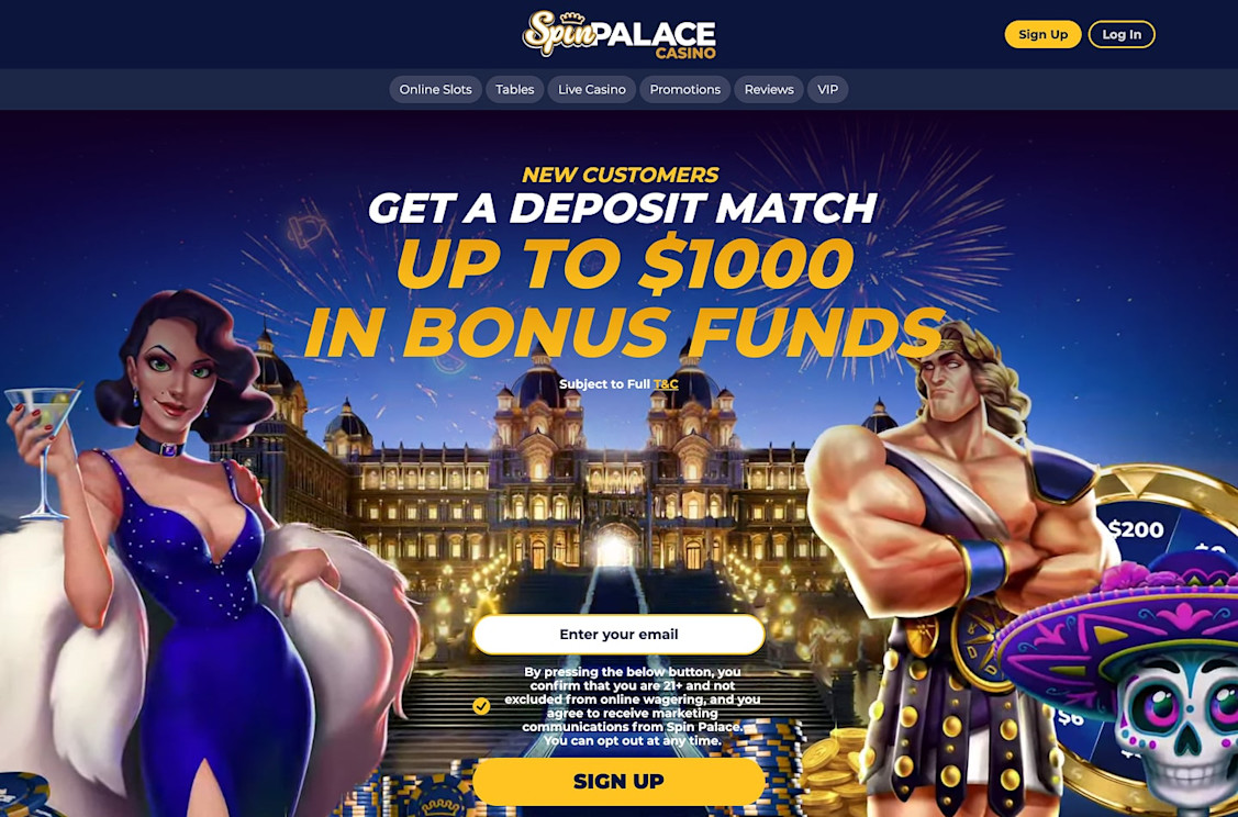 Spin Palace New Jersey screenshot 1