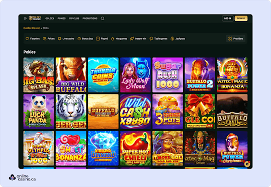 Goldex casino Screenshot 4