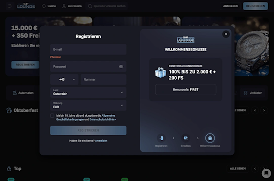 SlotLounge Casino Screenshot 2
