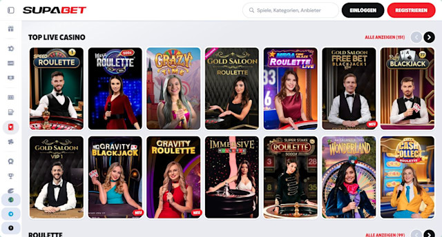 Supabet Live Casino