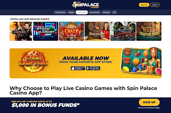 Spin Palace New Jersey screenshot 4