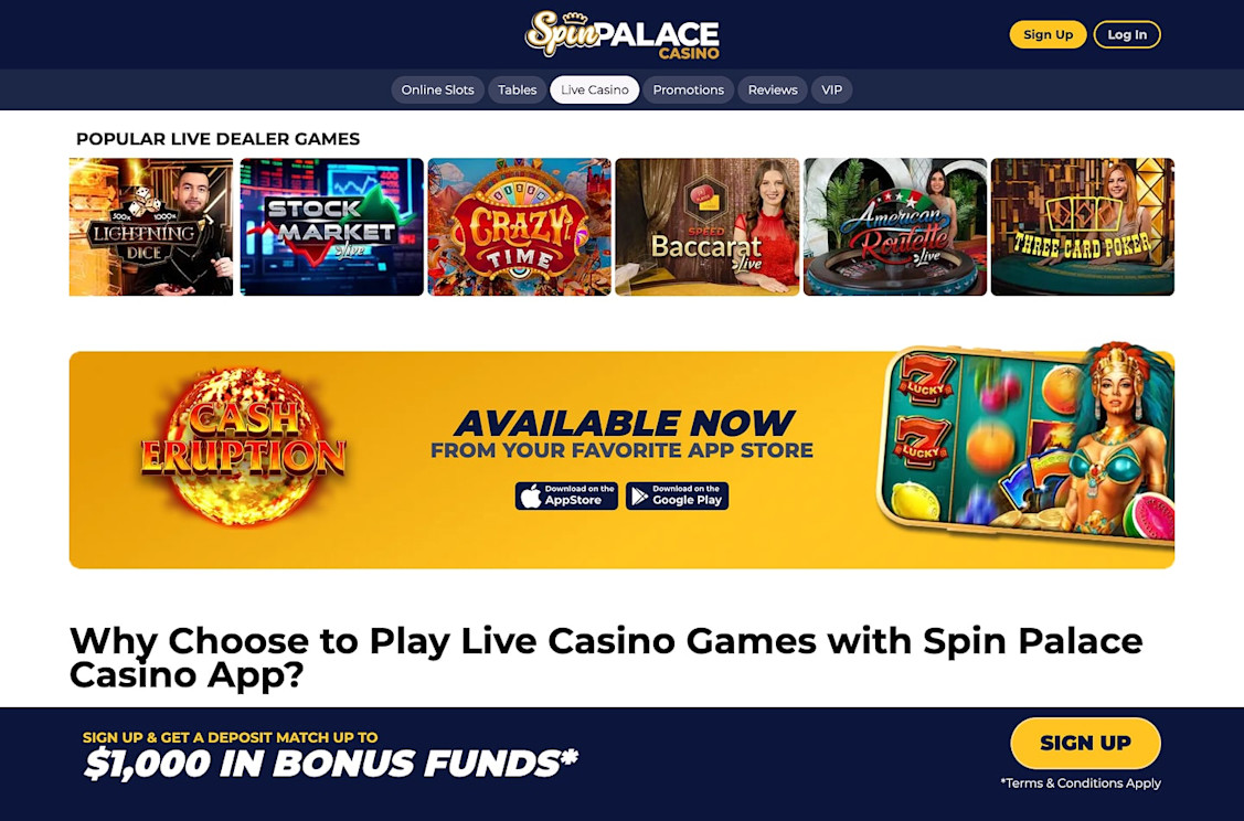 Spin Palace New Jersey screenshot 4