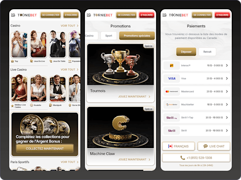 Tooniebet captures d'écran mobile