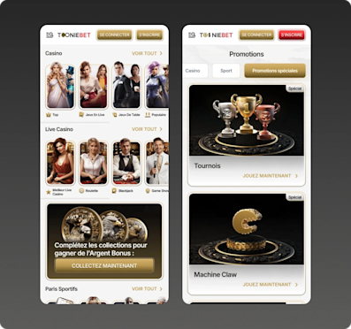 Tooniebet captures d'écran mobile