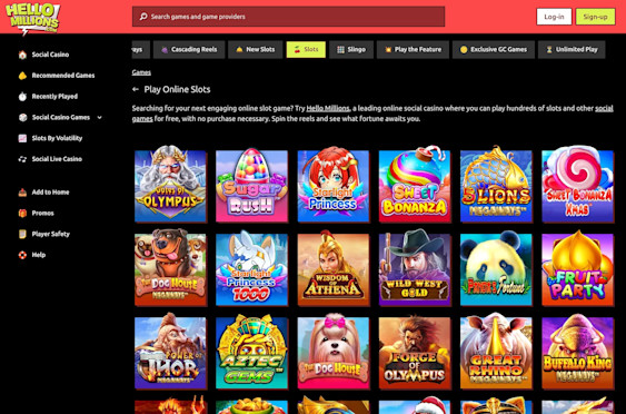 Hello Millions casino screenshot 6